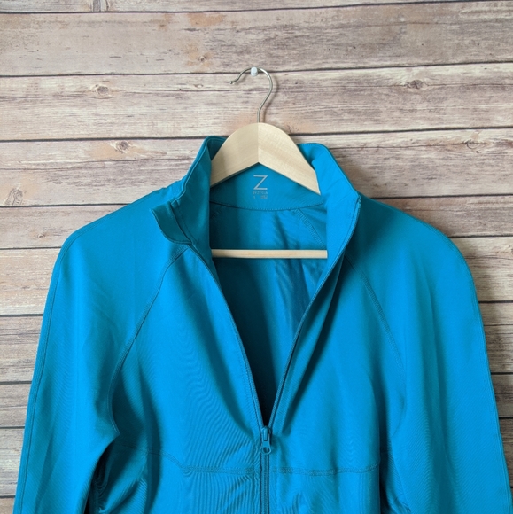 Z by Zella Teal Fitted Athletic Jacket - Picture 2 of 7